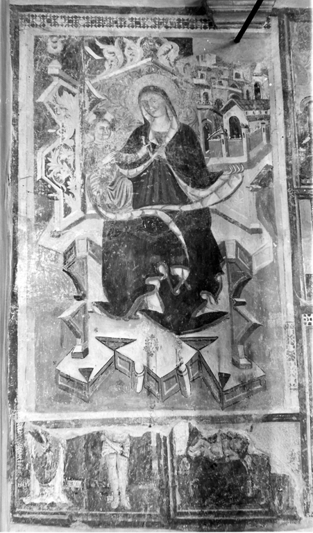 Madonna in trono con Bambino (dipinto, elemento d'insieme) - ambito laziale (prima metà sec. XV)