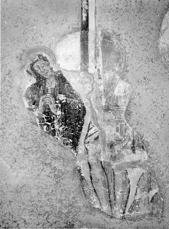 crocifissione (dipinto, elemento d'insieme) - ambito laziale (sec. XV)