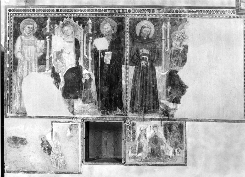 Madonna con Bambino e Santi (dipinto, complesso decorativo) - ambito umbro (inizio sec. XV)