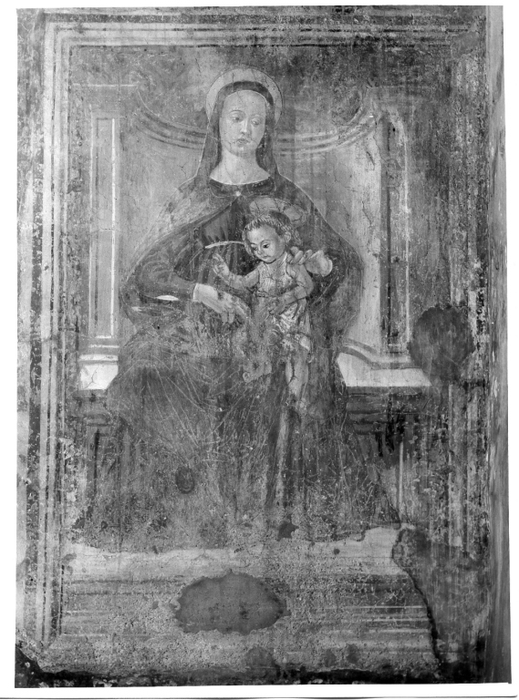 Madonna in trono con Bambino (dipinto) - ambito umbro (sec. XVI)