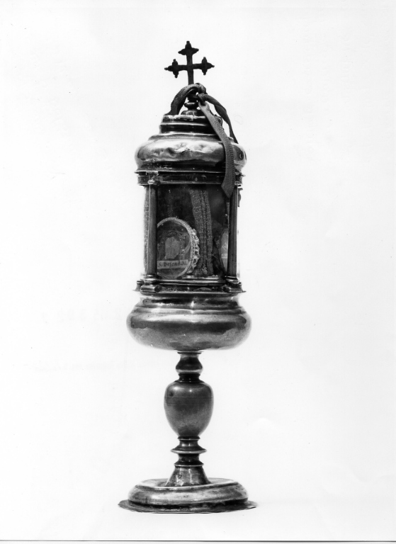 reliquiario architettonico - a tempietto - manifattura romana (sec. XVII)