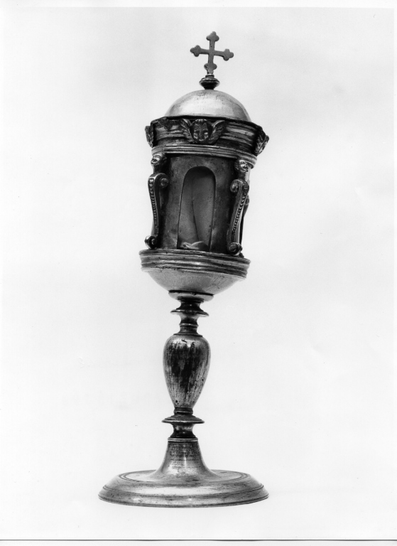 reliquiario architettonico - a tempietto - manifattura romana (inizio sec. XVII)