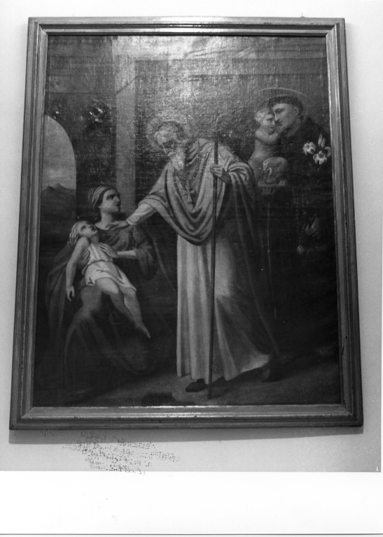 San Biagio guarisce un fanciullo (dipinto) - ambito romano (prima metà sec. XX)