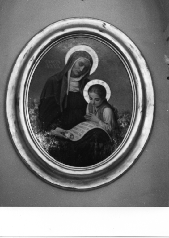 Maria Vergine bambina e Sant'Anna (dipinto) di Maltzeff Gregorio (sec. XX)
