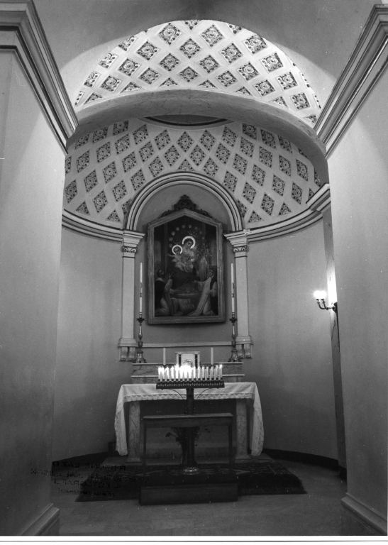 Madonna del Rosario (dipinto) di Maltzeff Gregorio (prima metà sec. XX)