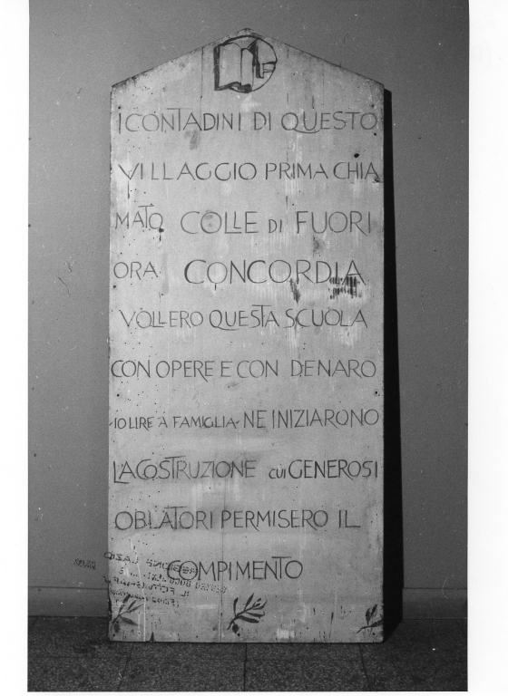 iscrizione (dipinto) di Cambellotti Duilio (sec. XX)
