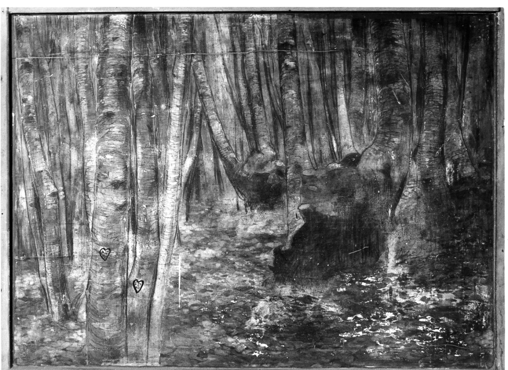 paesaggio con alberi (dipinto) di Cambellotti Duilio (sec. XX)