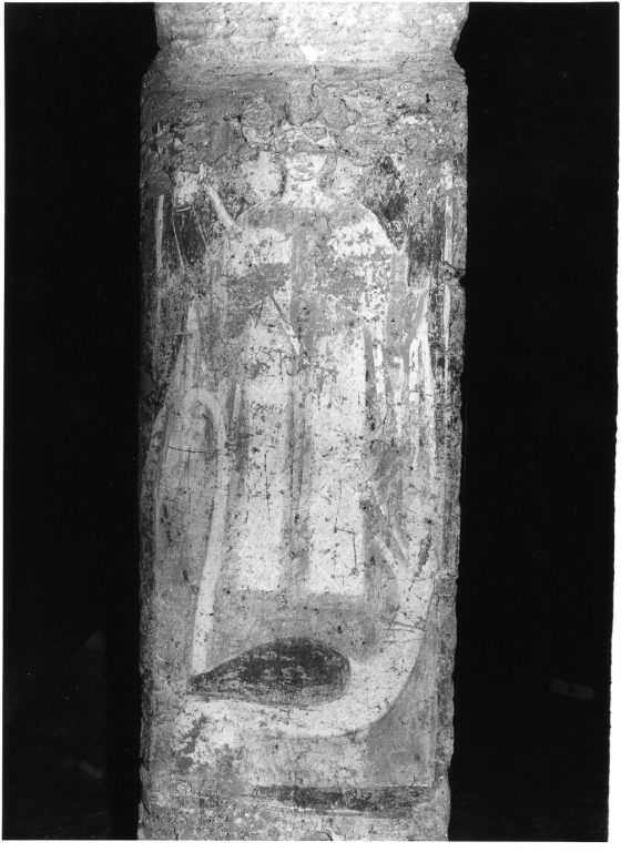 San Michele Arcangelo (dipinto, frammento) - ambito laziale (fine/inizio secc. XIII/ XIV)