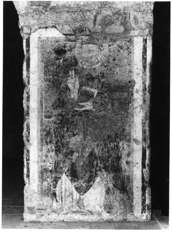 San Silvestro (dipinto, frammento) - ambito laziale (fine/inizio secc. XIII/ XIV)