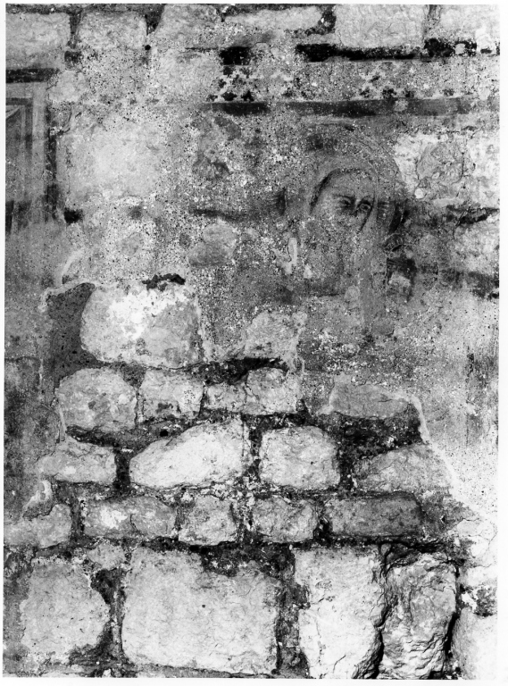 Madonna con Bambino (dipinto, frammento) - ambito laziale (fine/inizio secc. XIII/ XIV)