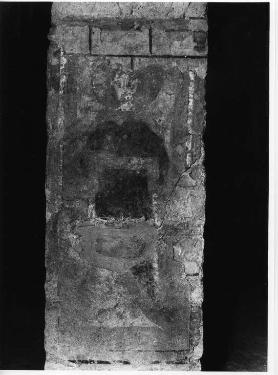 Santo (dipinto, frammento) - ambito laziale (fine/inizio secc. XIII/ XIV)