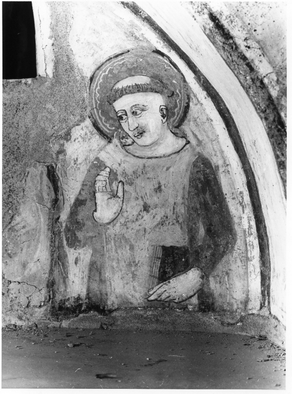 San Benedetto (dipinto, frammento) - ambito laziale (fine/inizio secc. XIII/ XIV)