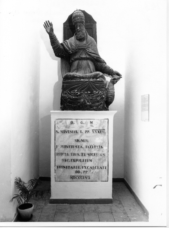 San Silvestro (scultura) - ambito romano (sec. XIX)