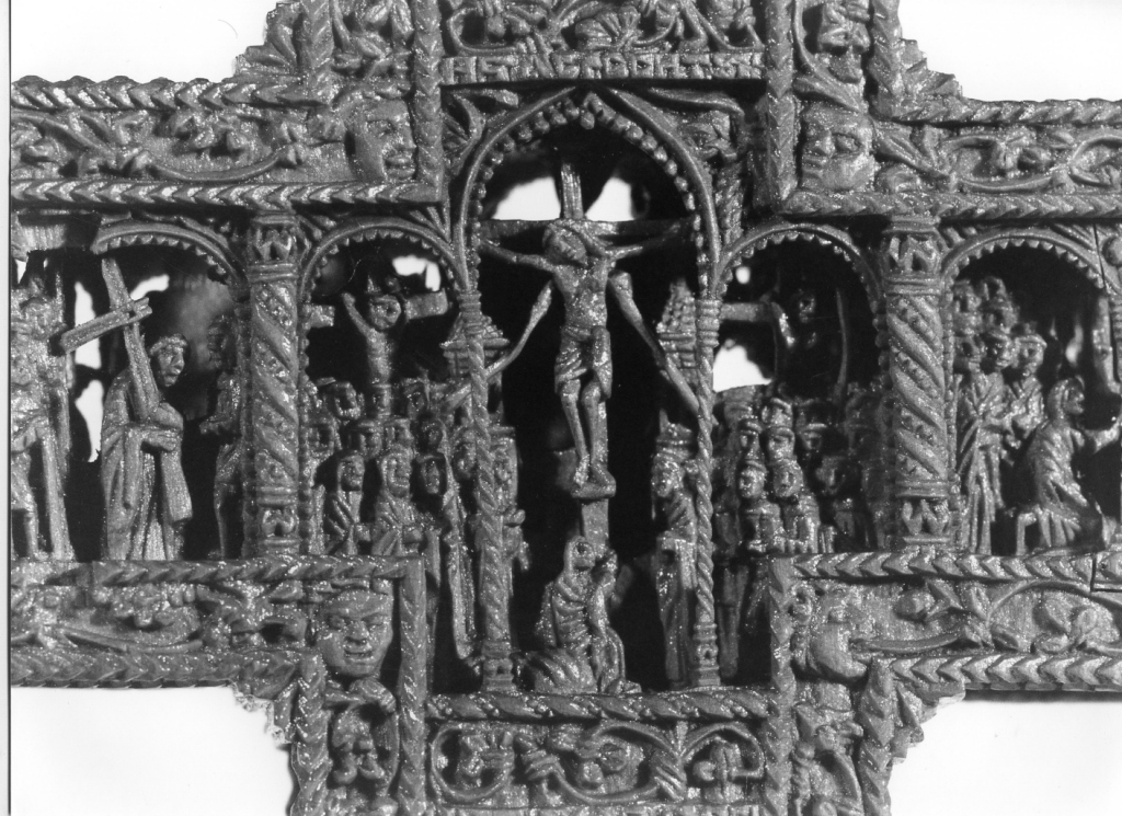 crocifissione (scultura, elemento d'insieme) - ambito copto (sec. XIV)
