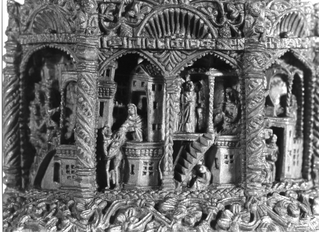 entrata di Cristo in Gerusalemme (scultura, elemento d'insieme) - ambito copto (sec. XIV)
