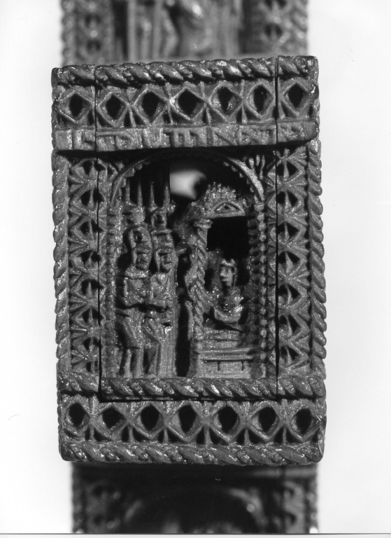 Erode ordina la strage degli innocenti (scultura, elemento d'insieme) - ambito copto (sec. XIV)