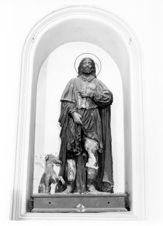 San Rocco (gruppo scultoreo) - ambito romano (sec. XVIII)