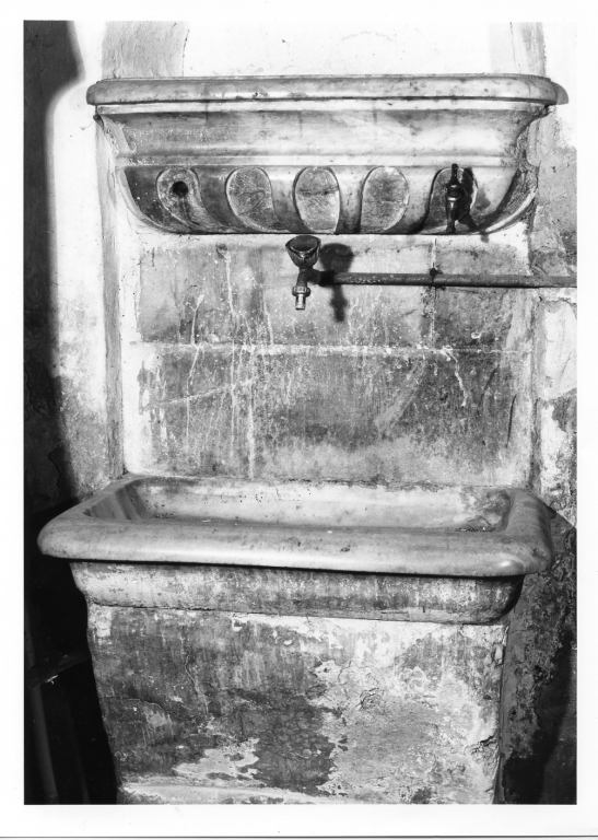 lavabo da sacrestia - manifattura romana (sec. XVII)