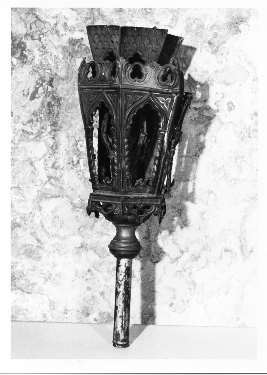 lanterna processionale - manifattura romana (sec. XIX)