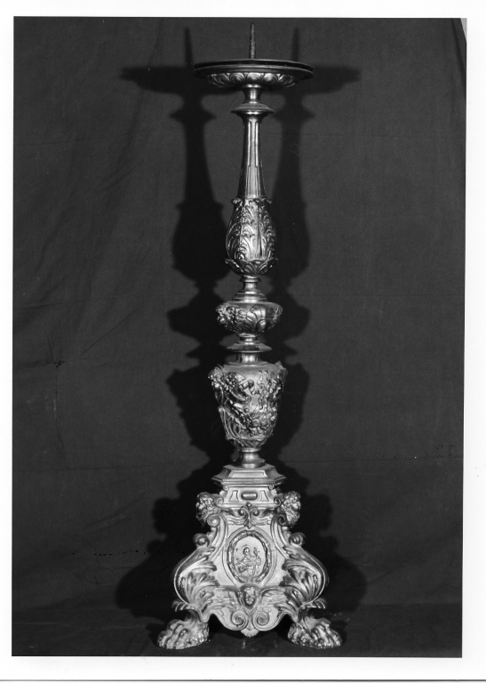 candeliere, serie - manifattura romana (fine sec. XIX)