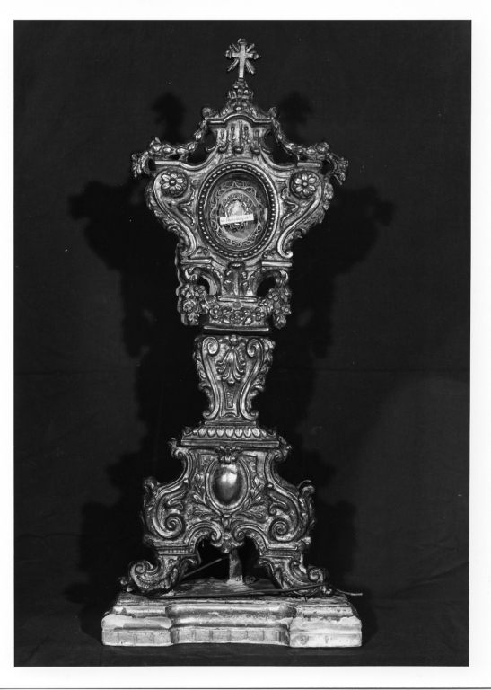 reliquiario - a ostensorio - manifattura romana (secondo quarto sec. XVIII)