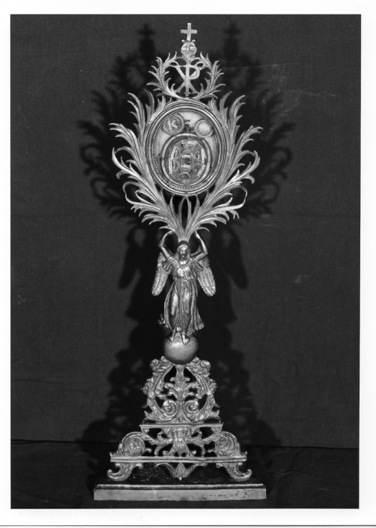 reliquiario - a ostensorio, serie - manifattura romana (prima metà sec. XIX)