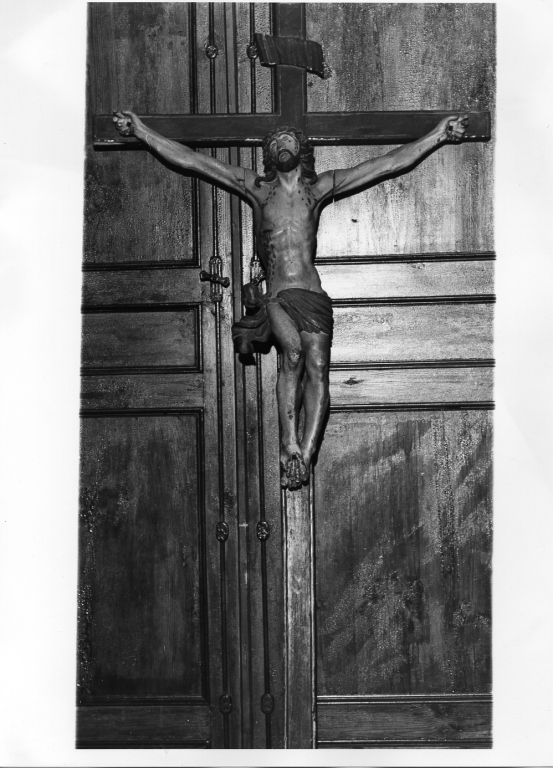 Cristo crocifisso (croce d'altare) - ambito laziale (fine sec. XIX)