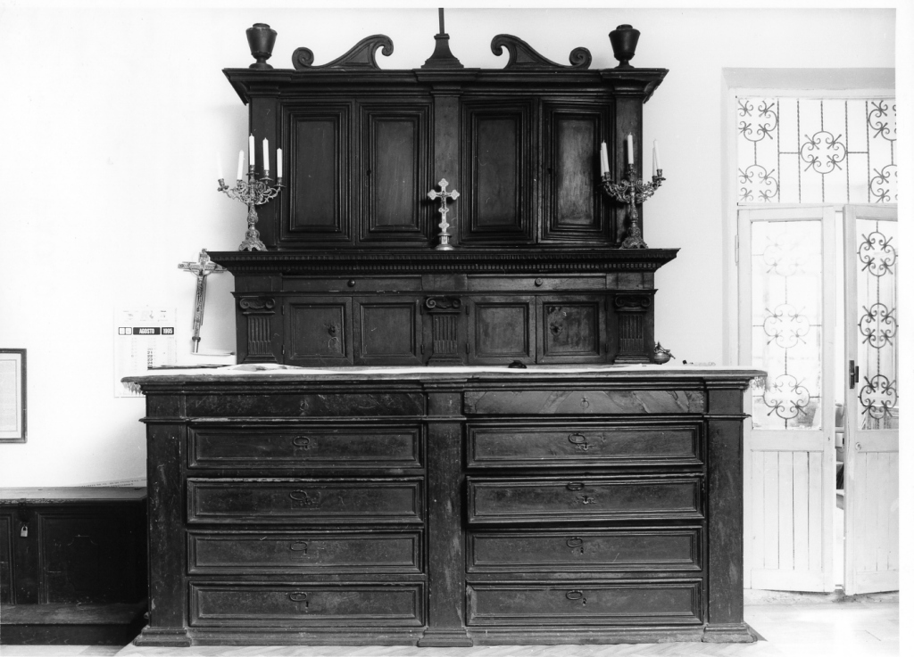 armadio da sacrestia - manifattura romana (sec. XVII)