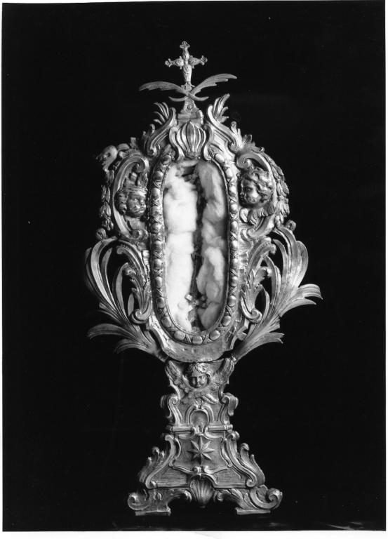 reliquiario - a ostensorio di Gagliardi Giuseppe, Reali Raimondo (sec. XVIII)