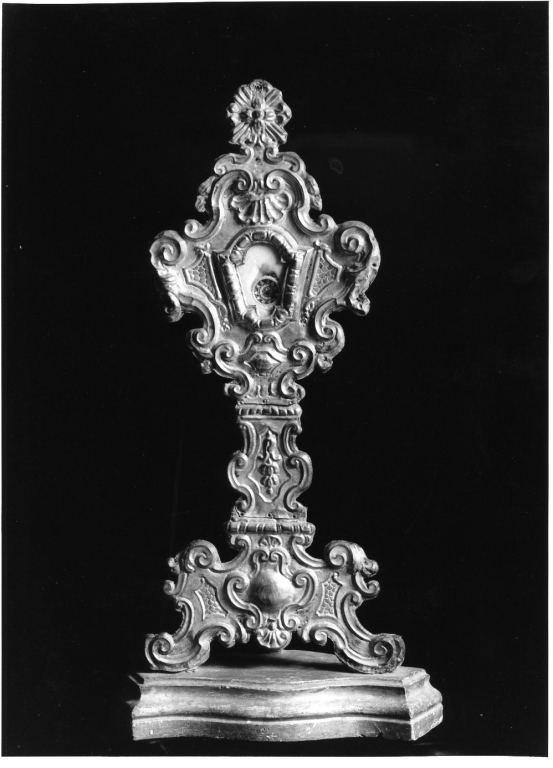 reliquiario - a ostensorio, serie - ambito romano (sec. XVIII)