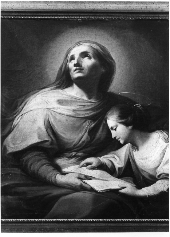 Maria Vergine bambina e Sant'Anna (dipinto) - ambito romano (fine/inizio secc. XVII/ XVIII)