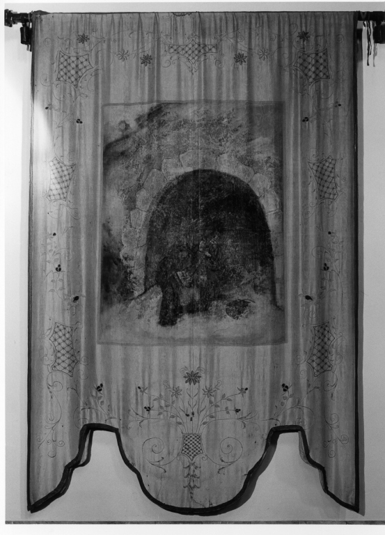 lavoratori (stendardo processionale, elemento d'insieme) di Flamini A (inizio sec. XX)