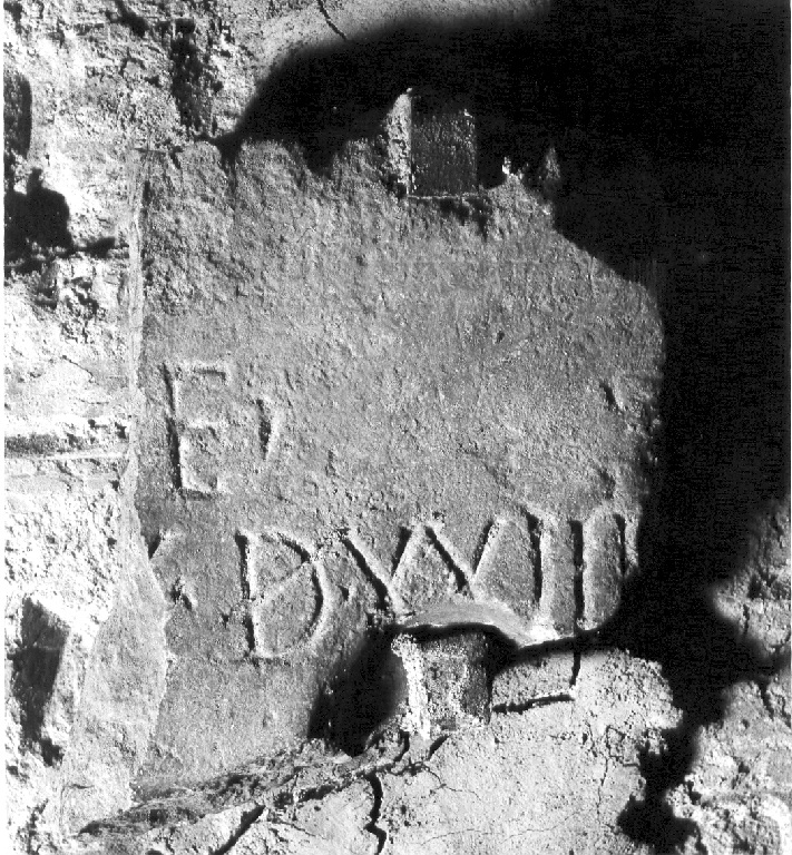 lapide, frammento - ambito romano (secc. III/ IV)