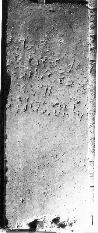 lapide, frammento - ambito romano (sec. IV)