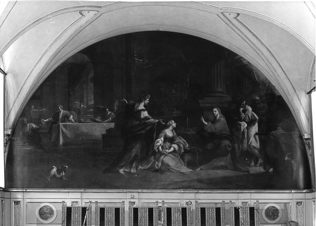 storie della vita di Gesù (dipinto, complesso decorativo) di Camassei Andrea (attribuito), Conca Sebastiano (secc. XVII/ XVIII)
