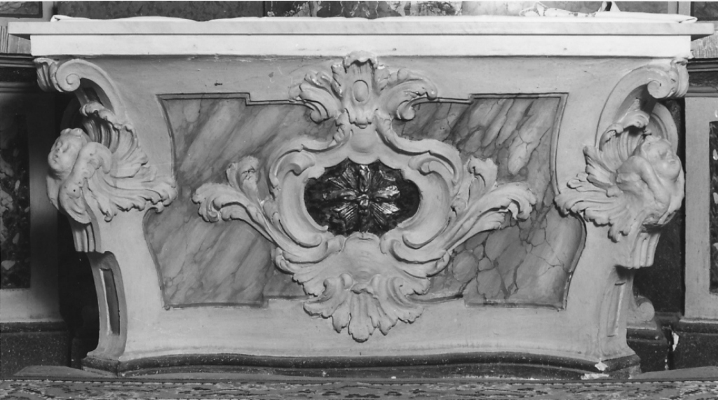altare, elemento d'insieme - ambito laziale (sec. XVIII)