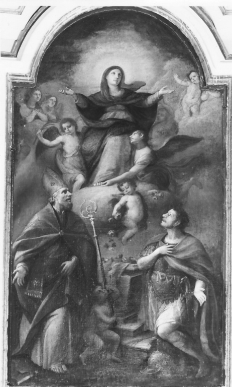 Assunzione della Madonna con San Biagio e San Sebastiano (dipinto) - ambito laziale (ultimo quarto sec. XVIII)