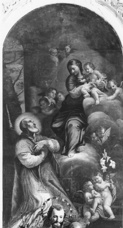 Apparizione della Madonna con Bambino a San Filippo Neri (dipinto) - ambito laziale (ultimo quarto sec. XVIII)