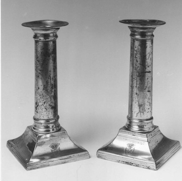 candeliere, serie - bottega laziale (prima metà sec. XVIII)