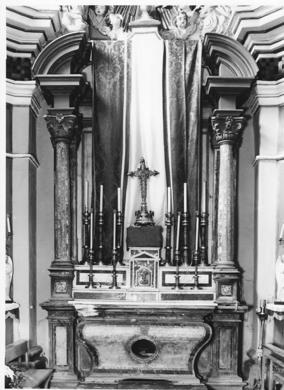 altare - bottega laziale, ambito napoletano (sec. XVIII, sec. XIX)