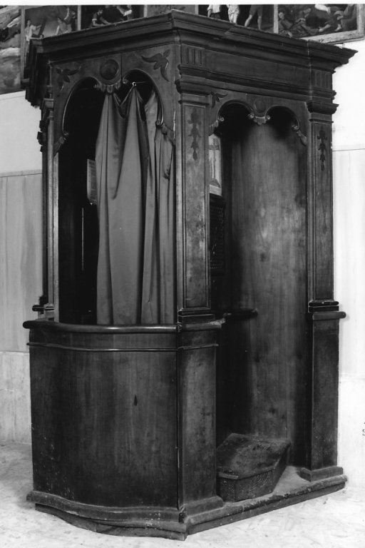 confessionale, coppia - bottega laziale (secc. XIX/ XX)