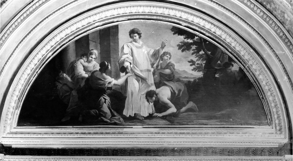 Il trasporto del corpo di San Lorenzo (dipinto) di Locatelli Pietro (sec. XVII)