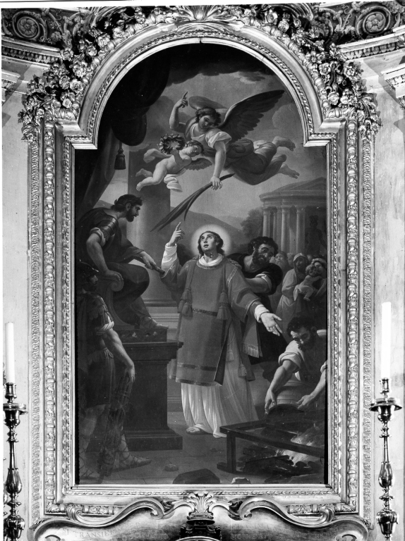 San Lorenzo condannato al martirio (dipinto) di Labruzzi Pietro (sec. XIX)