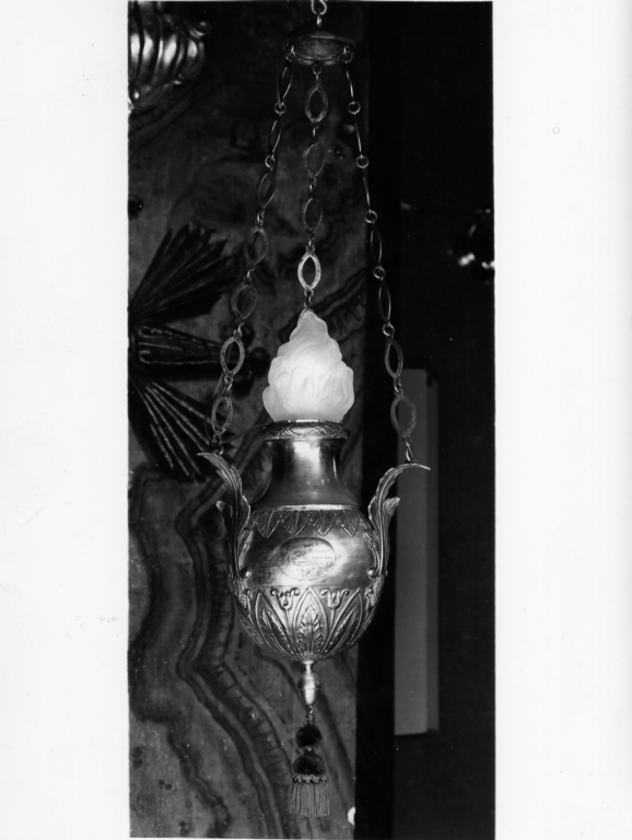 lampada pensile - ambito laziale (sec. XIX)