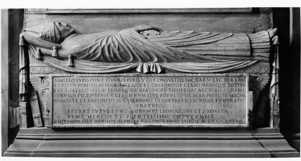monumento funebre - ambito laziale (sec. XV)