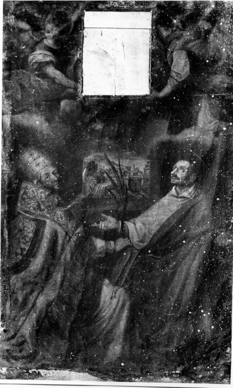 San Alessandro papa, San Carlo Borromeo (dipinto) di Manenti Vincenzo (sec. XVII)