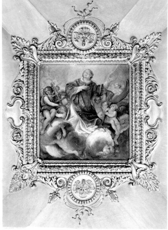 San Lorenzo in gloria (dipinto) di Grimaldi Giovan Francesco detto Bolognese (sec. XVII)