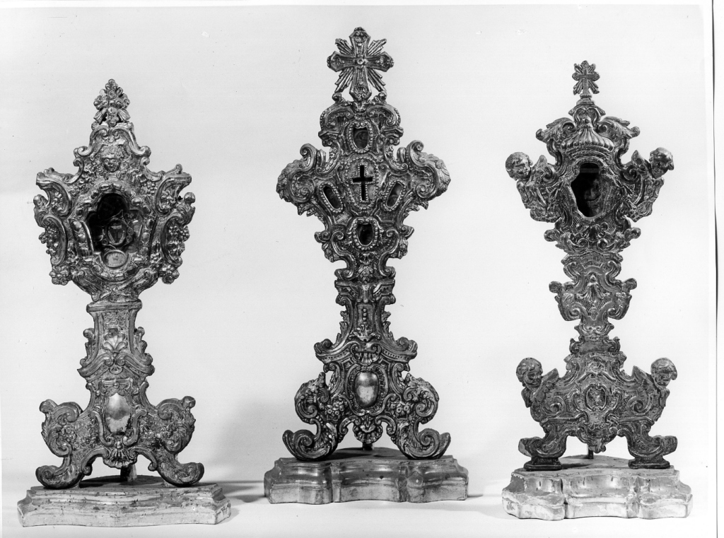 reliquiario - a ostensorio - ambito romano (sec. XVIII)