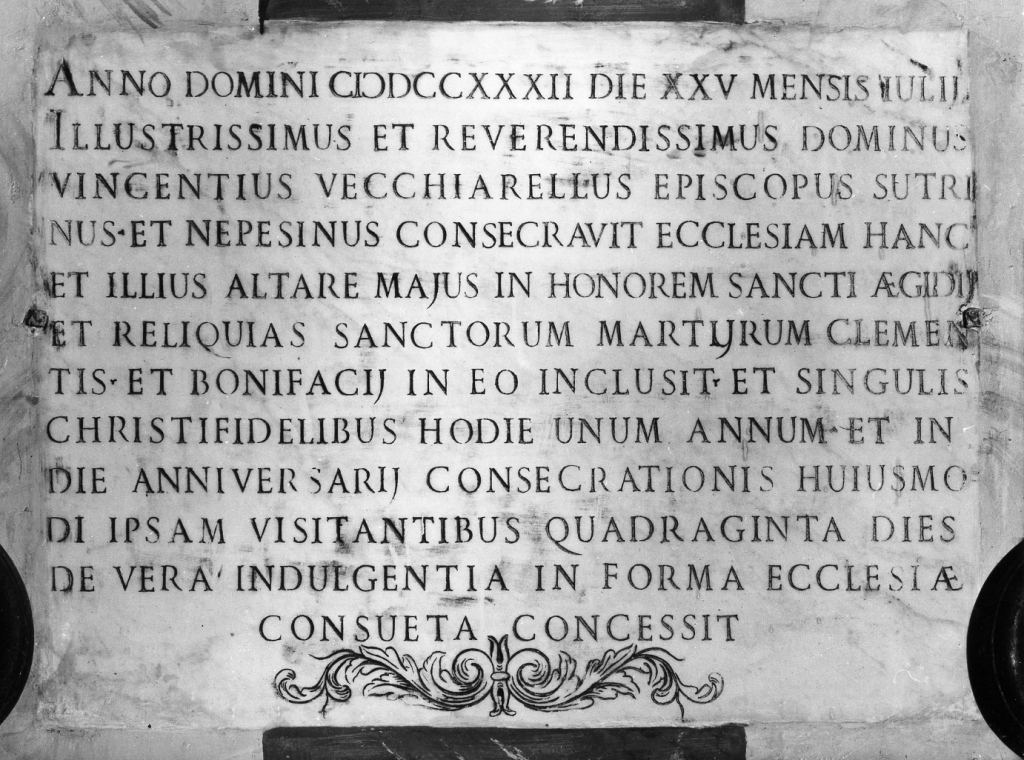 lapide - ambito romano (sec. XVIII)