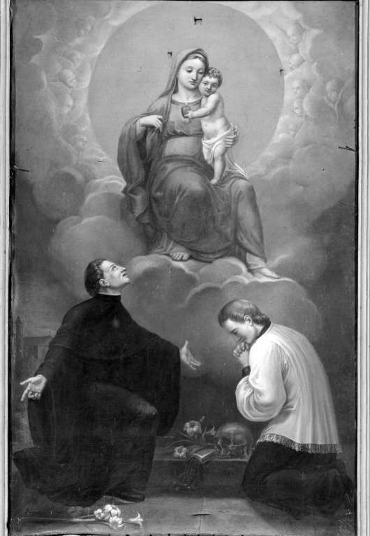 Madonna con Bambino e santi (dipinto) - ambito romano (sec. XIX)